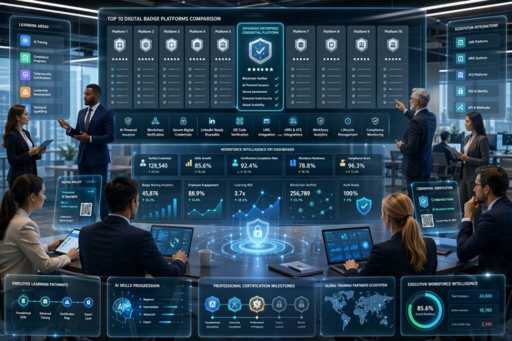 Top 10 Digital Badge Platforms for Corporate Training in America